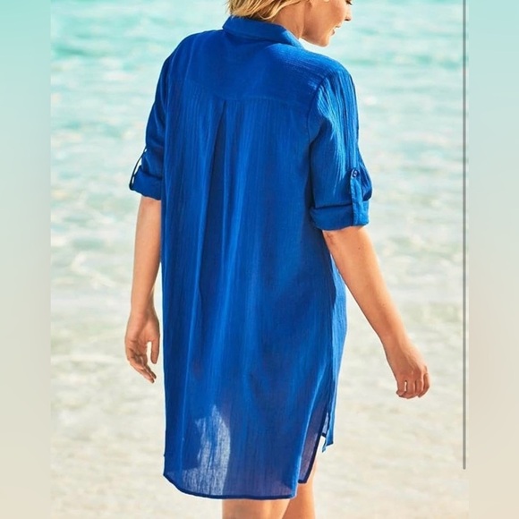 โBLUE SWIM COVER UPโ Size 3xโ - Picture 3 of 14